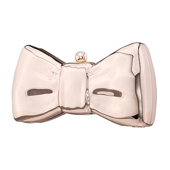 N By Nina Metal Bow Minaudiere Evening Bag