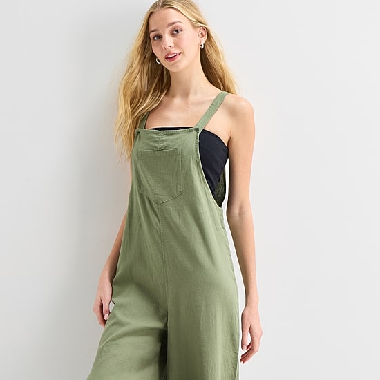 Hurley Womens Sleeveless Juniors Jumpsuit