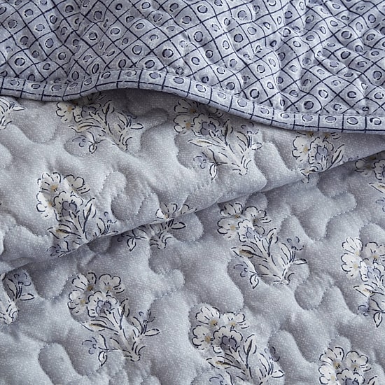 Madison Park Fern Ruffle Floral Printed Reversible 3-pc. Quilt Set