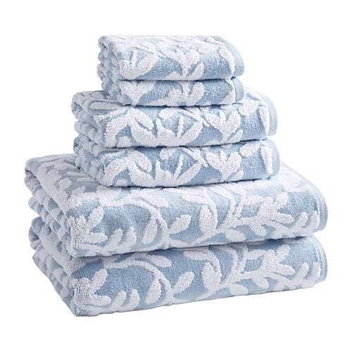 Madison Park Skyler 6-pc. Quick Dry Bath Towel Set, One Size, Blue