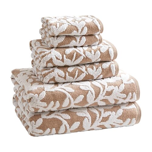 Madison Park Skyler 6-pc. Quick Dry Bath Towel Set, One Size, Brown