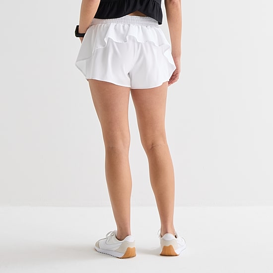 Xersion Ruffle Womens 3 1/2" Running Short