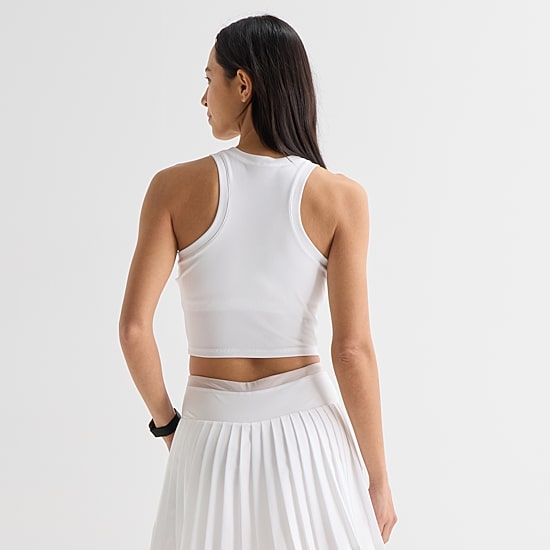 Xersion Cropped Womens Sleeveless Active Tank Top