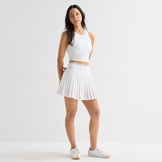 Xersion Cropped Womens Sleeveless Active Tank Top