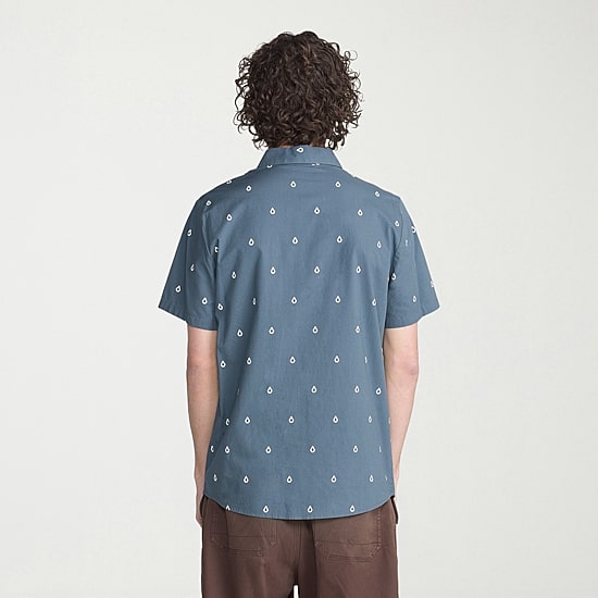 VOLCOM Mens Short Sleeve Regular Fit Button-Down Shirt