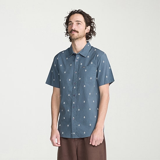 VOLCOM Mens Short Sleeve Regular Fit Button-Down Shirt