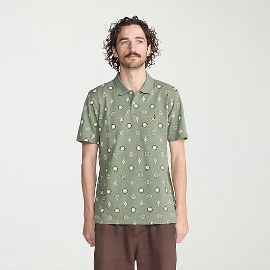 VOLCOM Mens Regular Fit Short Sleeve Polo Shirt