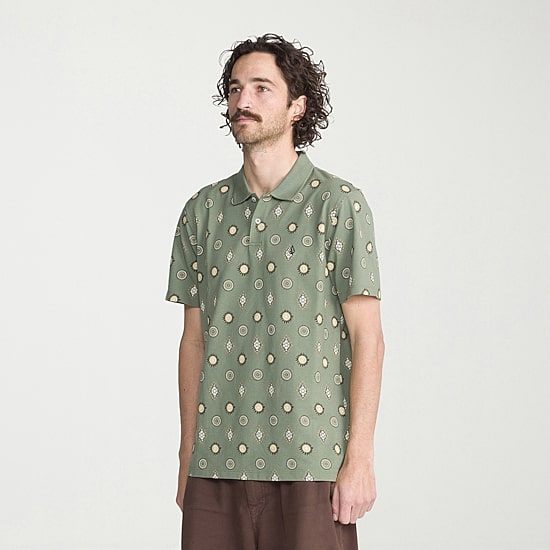 VOLCOM Mens Regular Fit Short Sleeve Polo Shirt