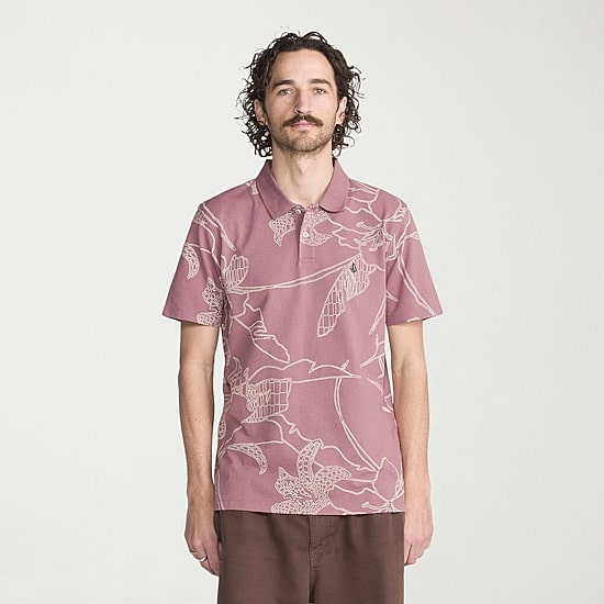 VOLCOM Mens Regular Fit Short Sleeve Polo Shirt
