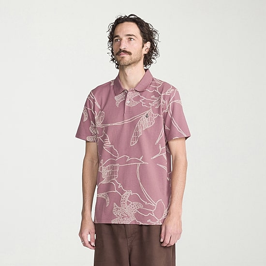 VOLCOM Mens Regular Fit Short Sleeve Polo Shirt