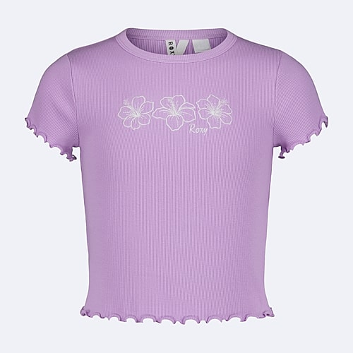 Roxy Big Kid Girls Crew Neck Short Sleeve T-Shirt, Xl (16), Purple