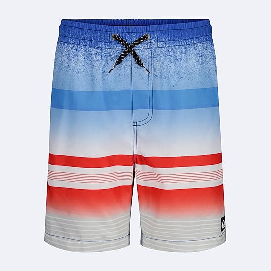 Quiksilver Big Kid Boys Striped Swim Trunks