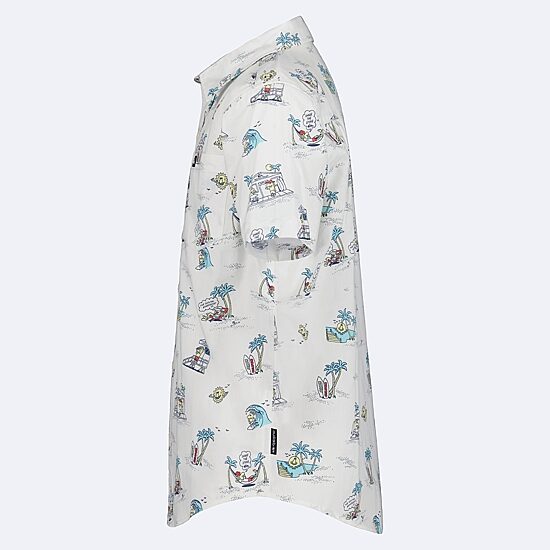 Quiksilver Big Kid Boys Short Sleeve Regular Fit Button-Down Shirt