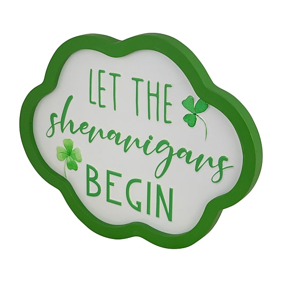 Northlight 14" Let The Shenanigans Framed Wall Sign