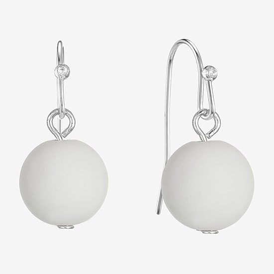 Liz Claiborne Womens Round Drop Earrings