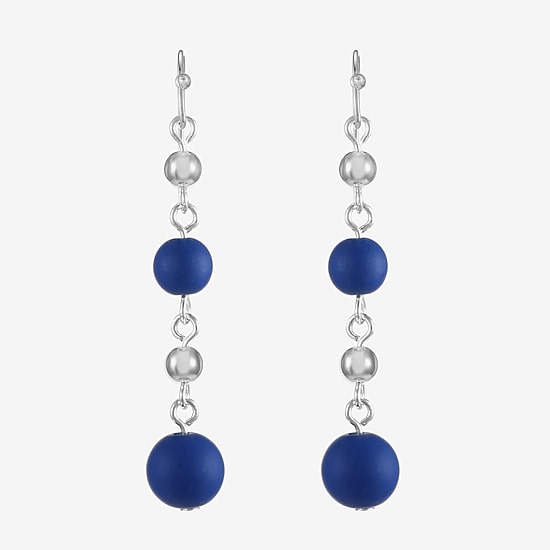 Liz Claiborne Womens Round Drop Earrings