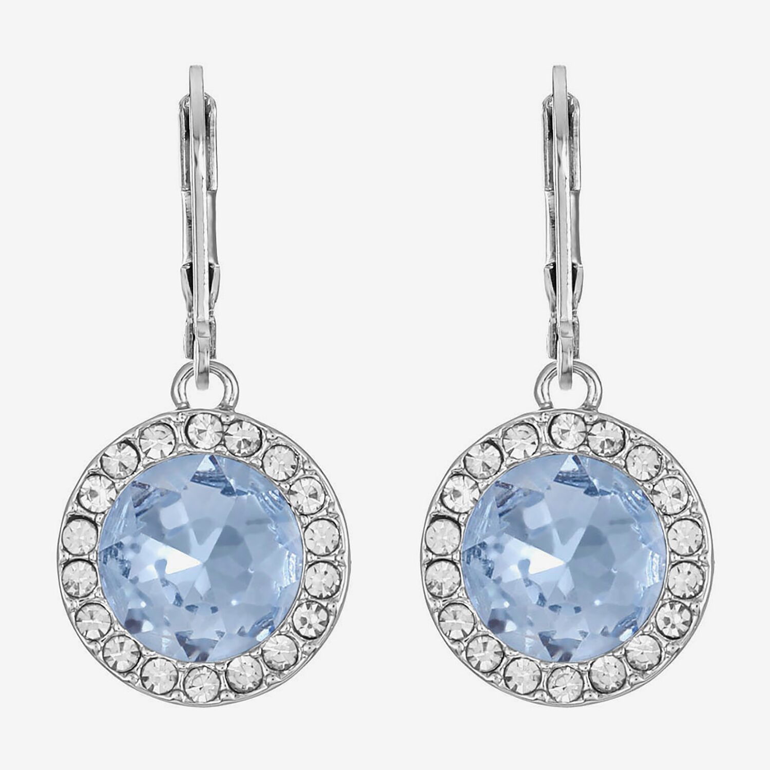 Monet Jewelry Womens Purple Glass Round Drop Earrings