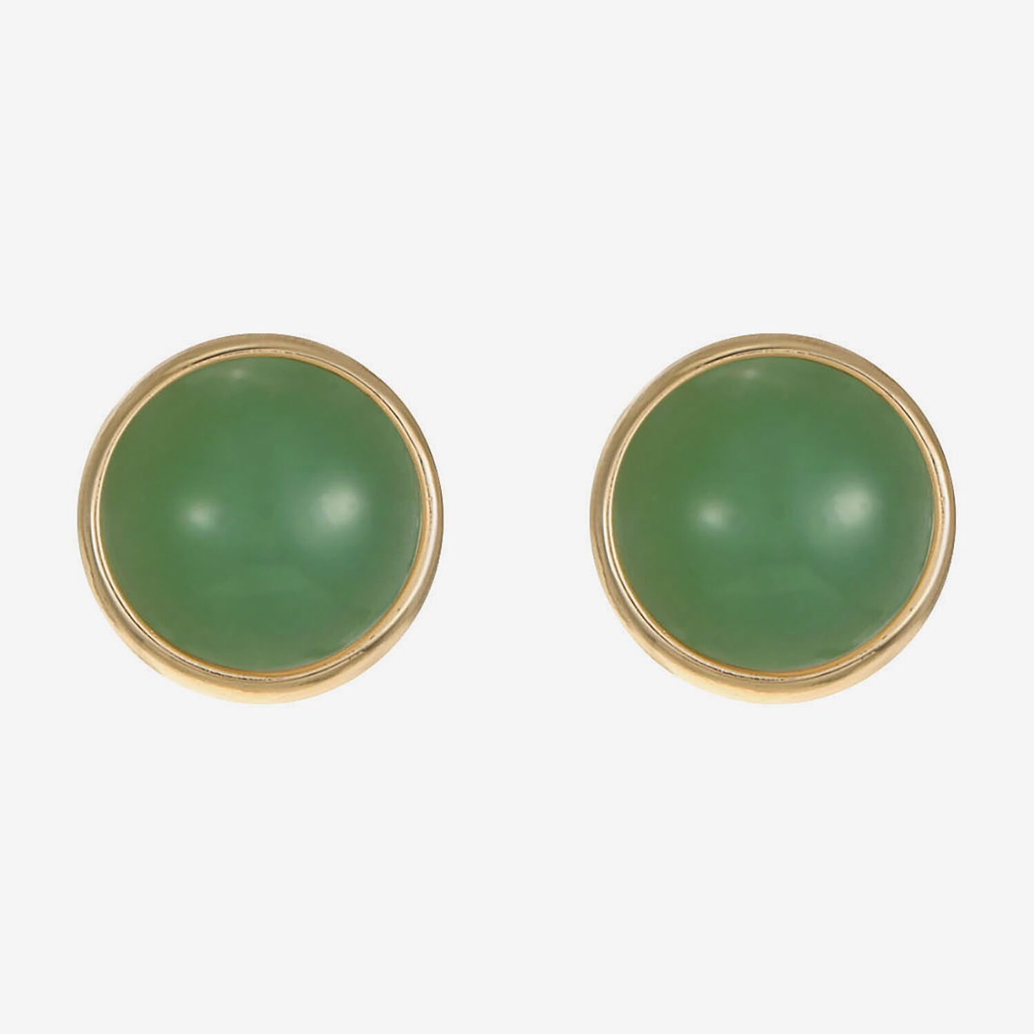 Monet Jewelry Green 14mm Round Stud Earrings