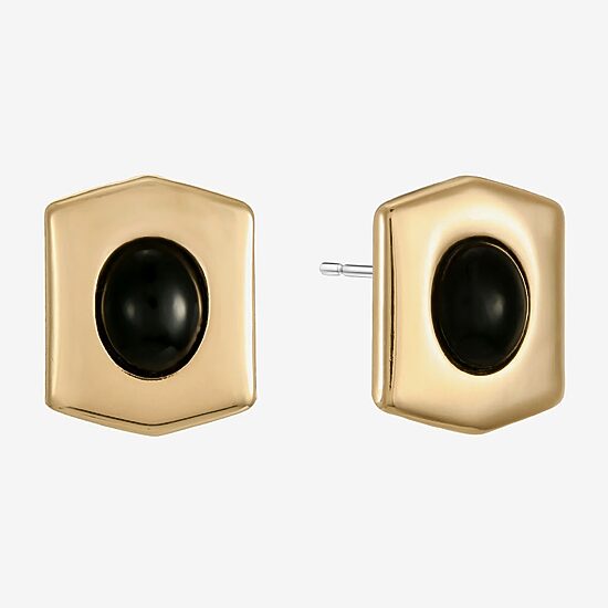 Monet Jewelry Black 19mm Stud Earrings