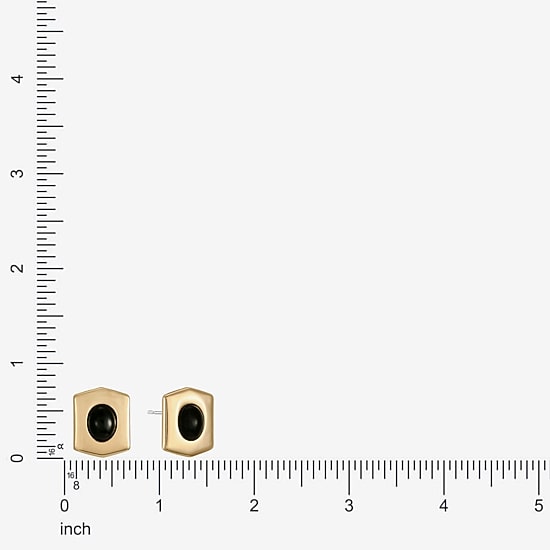 Monet Jewelry Black 19mm Stud Earrings