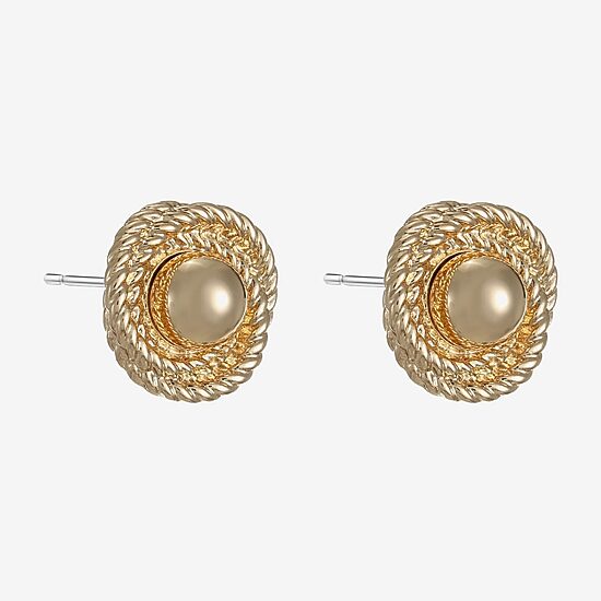 Monet Jewelry 16mm Knot Stud Earrings