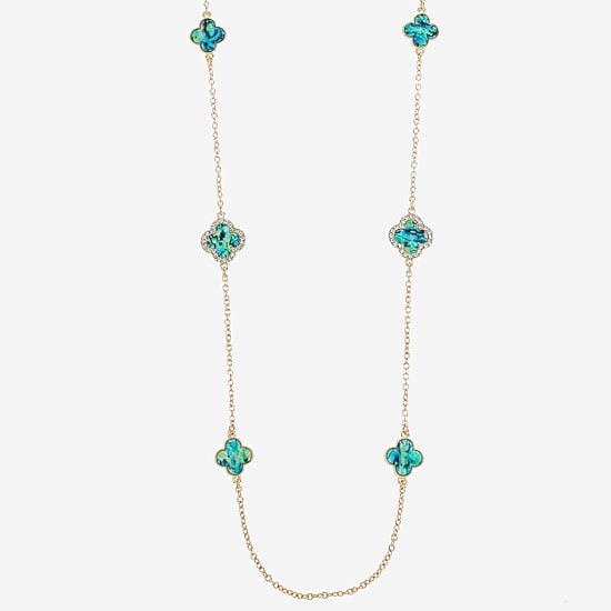 Monet Jewelry Womens Glass 34 Inch Strand Necklace