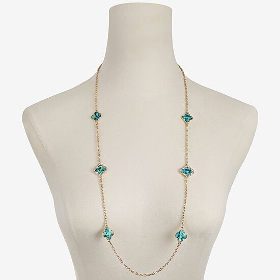 Monet Jewelry Womens Glass 34 Inch Strand Necklace