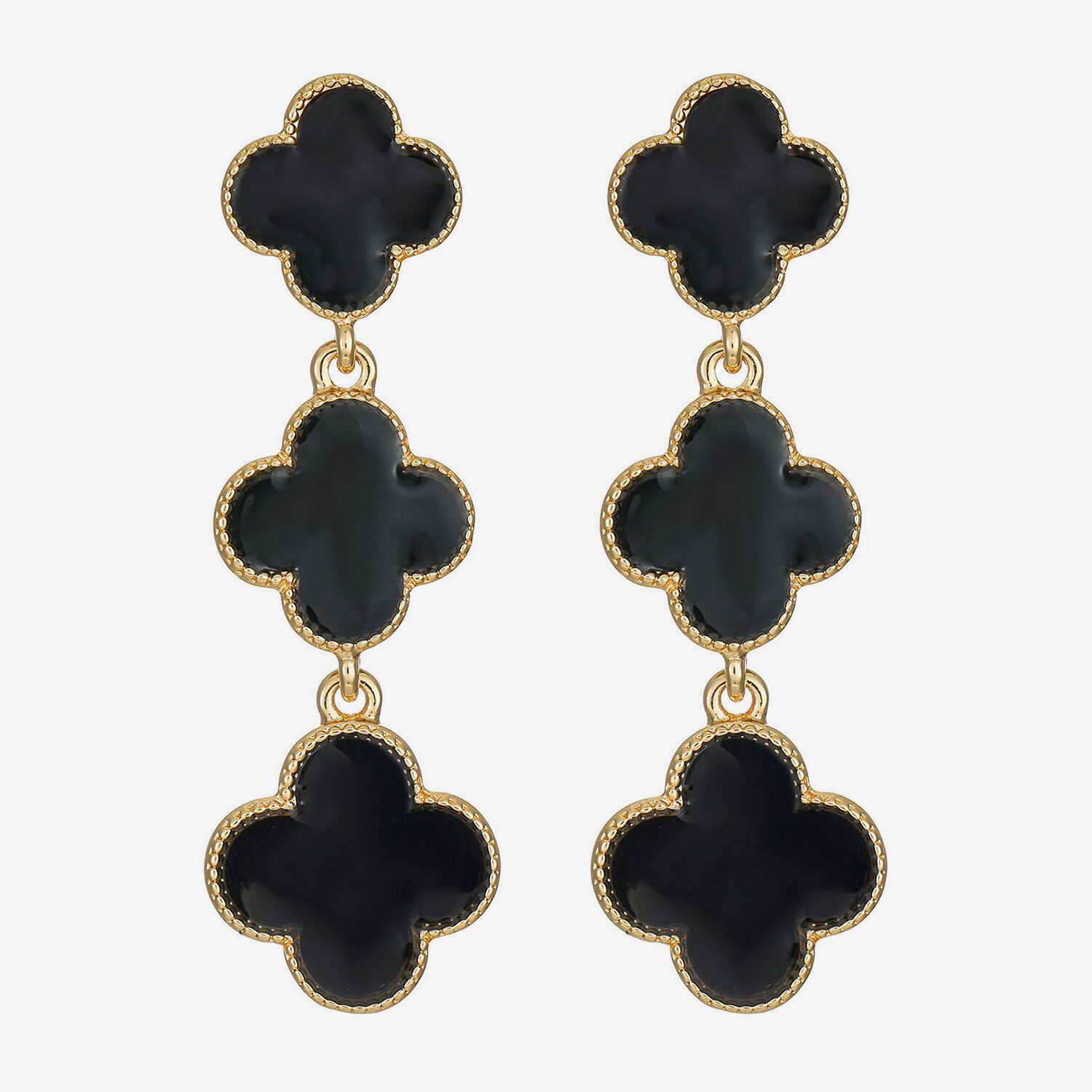 Monet Jewelry Womens Clover Hypoallergenic Drop Earrings