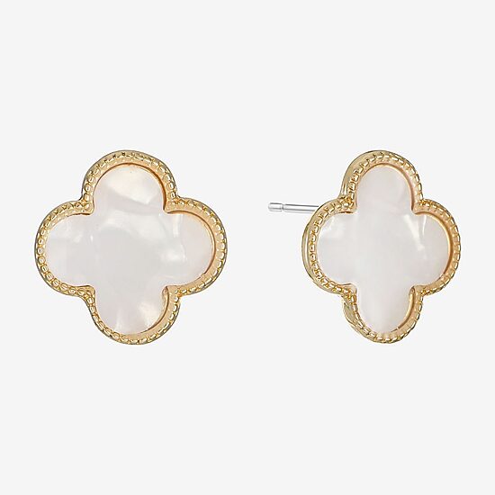 Monet Jewelry 17mm Clover Stud Earrings