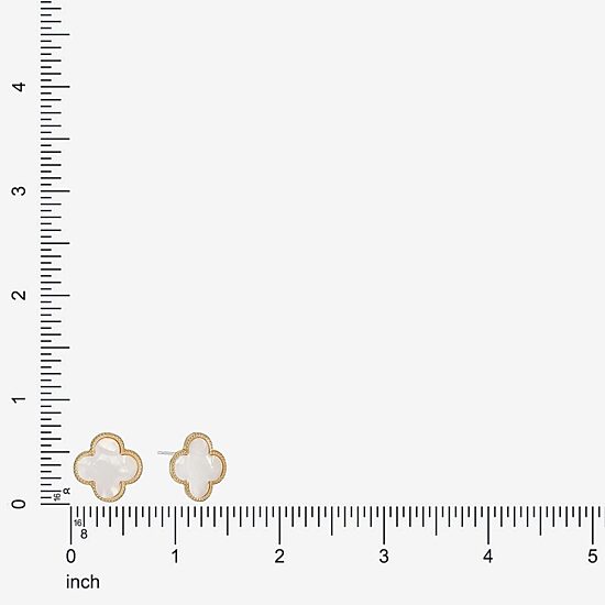 Monet Jewelry 17mm Clover Stud Earrings