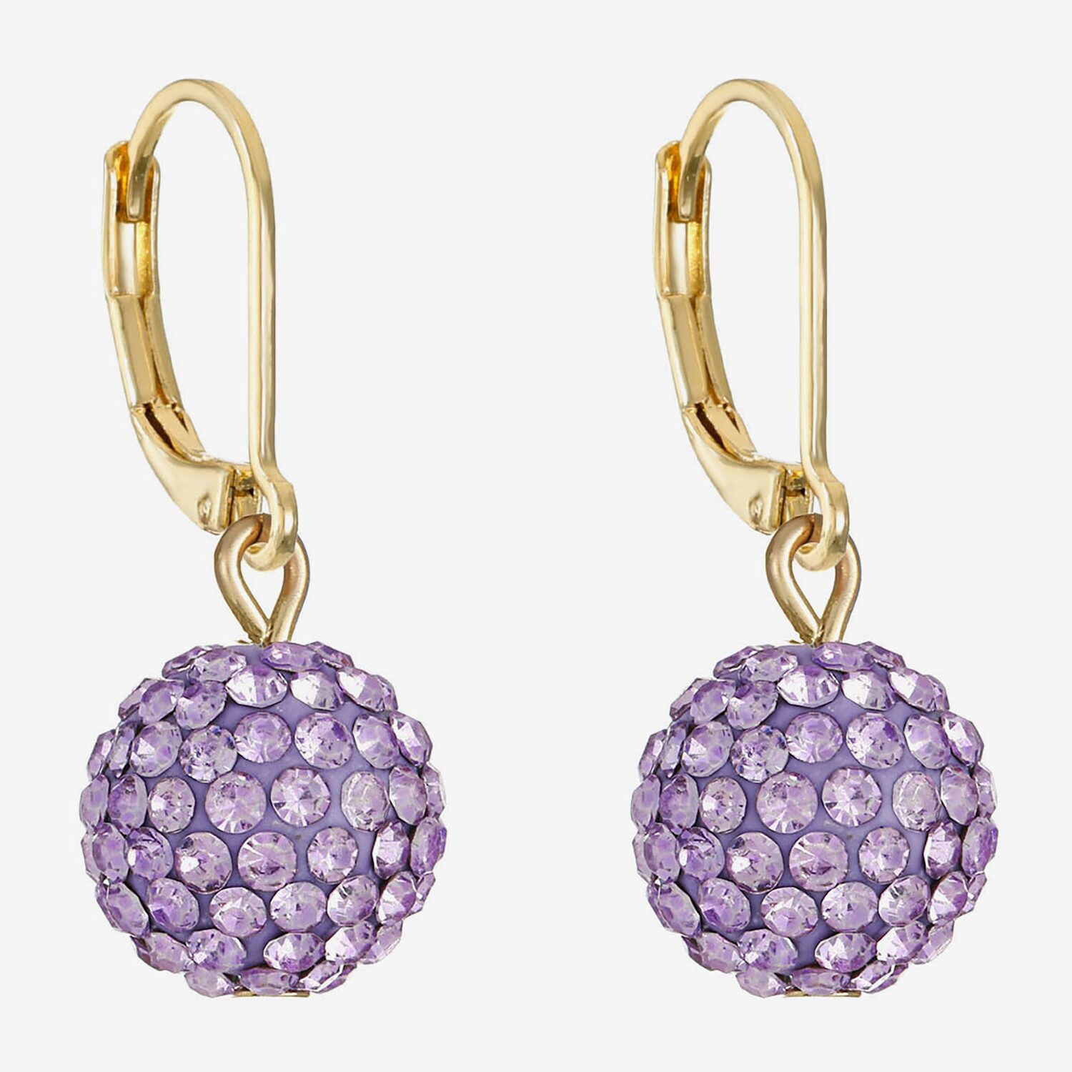 Monet Jewelry Womens Pink Glass Round Drop Earrings