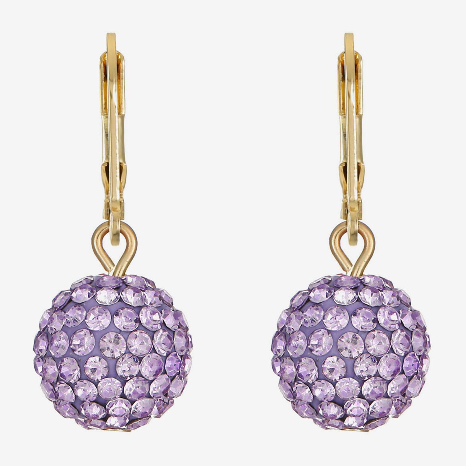 Monet Jewelry Womens Pink Glass Round Drop Earrings