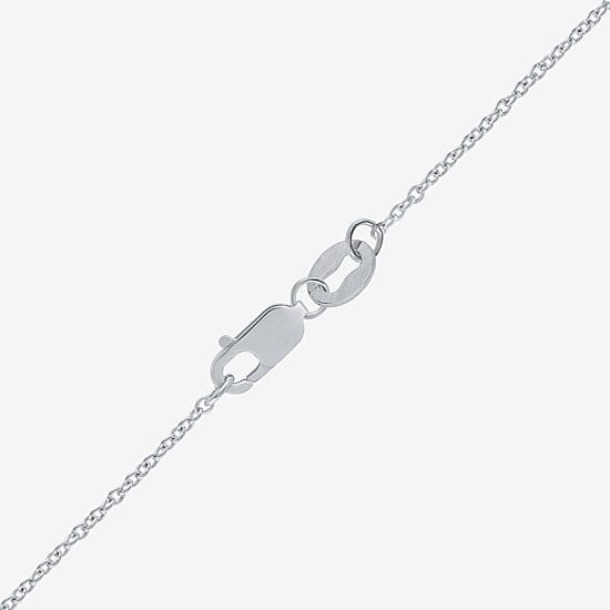 Limited Quantities! "Faith" Womens 1/8 CT. T.W. Natural White Diamond Sterling Silver 18 Inch Pendant Necklace