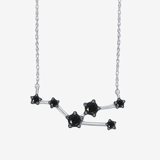 Midnight Black Limited Quantities! Womens 1/5 CT. Natural Black Diamond Sterling Silver 18 Inch Pendant Necklace