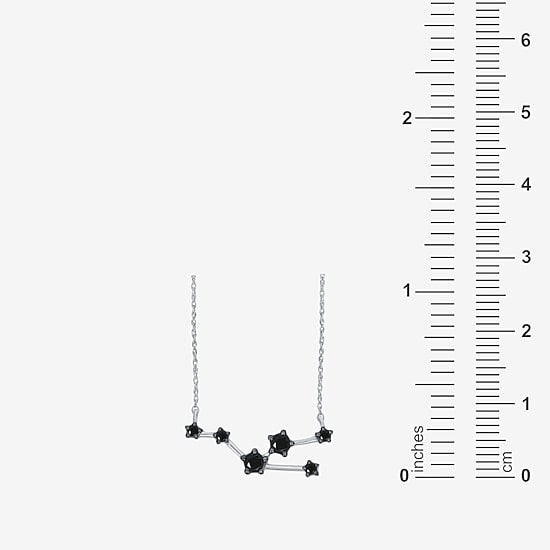 Midnight Black Limited Quantities! Womens 1/5 CT. Natural Black Diamond Sterling Silver 18 Inch Pendant Necklace