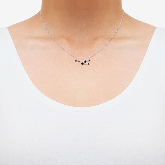 Midnight Black Limited Quantities! Womens 1/5 CT. Natural Black Diamond Sterling Silver 18 Inch Pendant Necklace