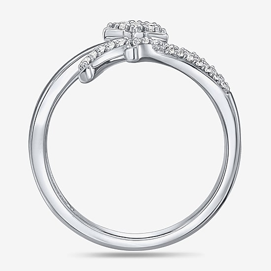 Limited Quantities! Womens 14MM 1/5 CT. Natural White Diamond Sterling Silver Round Band