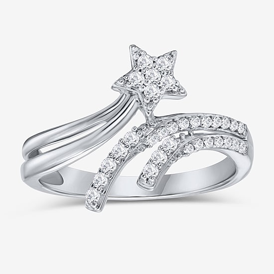 Limited Quantities! Womens 14MM 1/5 CT. Natural White Diamond Sterling Silver Round Band