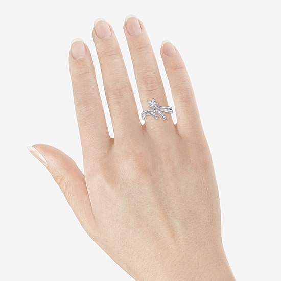 Limited Quantities! Womens 14MM 1/5 CT. Natural White Diamond Sterling Silver Round Band