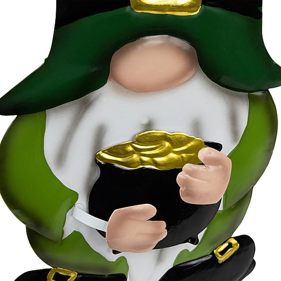 Northlight 28" Pot Of Gold And Rainbow Gnomes Outdoor St. Patricks Day Yard Art