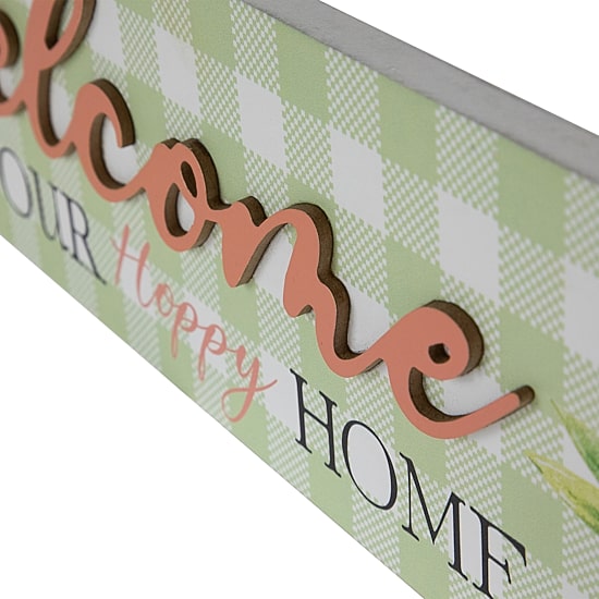 Northlight 20" Welcome To Our Hoppy Home Wall Sign