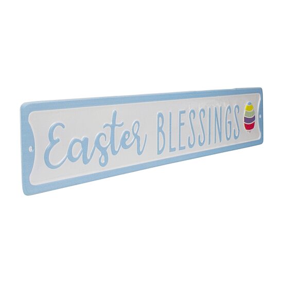 Northlight 20" Metal Blessings Wall Sign