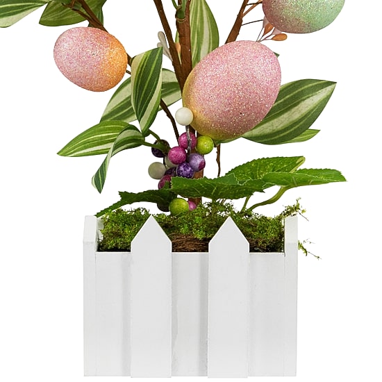 Northlight 18" Artificial With Easter Eggs Indoor Artificial Tree