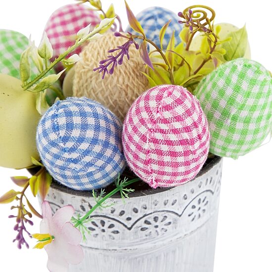 Northlight 7" Egg Spring Potted Floral Arrangement