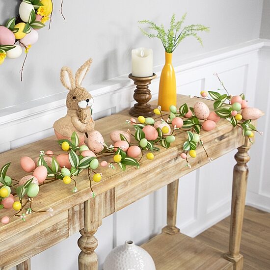 Northlight 6ft Eggs And Flower Buds Artificial Easter Indoor Garland