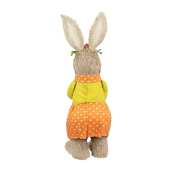 Northlight 15" Standing Girl Rabbit With Egg Easter Figurine