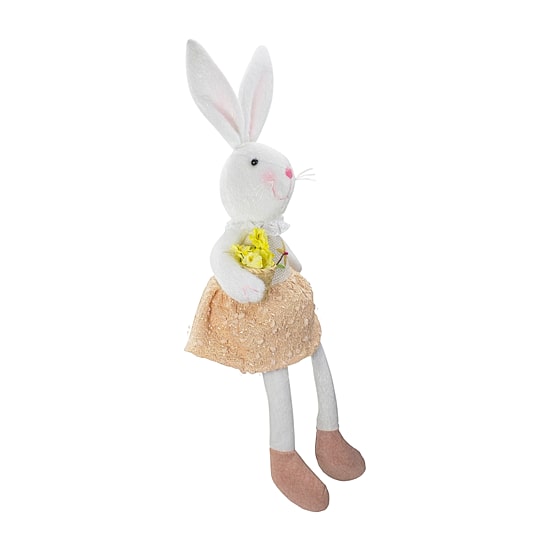 Northlight 24" Girl Bunny Rabbit And Spring Easter Figurine