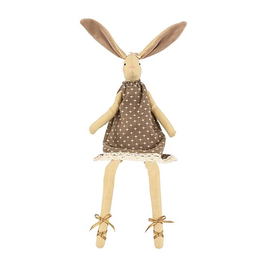 Northlight 12" Long Legged Sitting Ballerina Girl Bunny Easter Figurine
