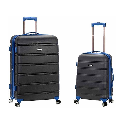 F225-GREY 20 x 28 in. Expandable Abs Spinner Suitcase Set, Grey - 2 Piece