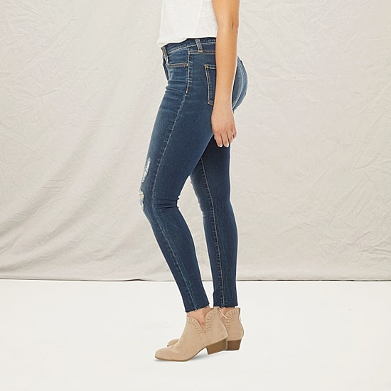 a.n.a Womens Mid Rise Ripped Jegging